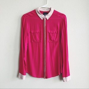Maeve Hot Pink Bagatelle Buttondown
